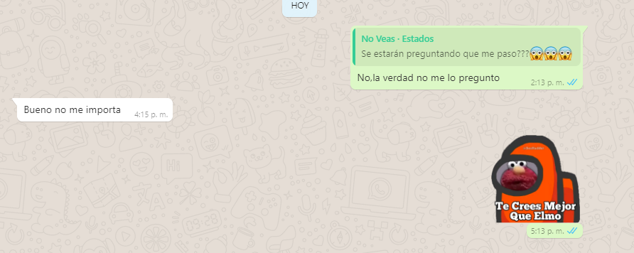 OWathsapp's tweet photo. Te Crees Mejor Que Elmo? https://t.co/kX7OvsuY7u