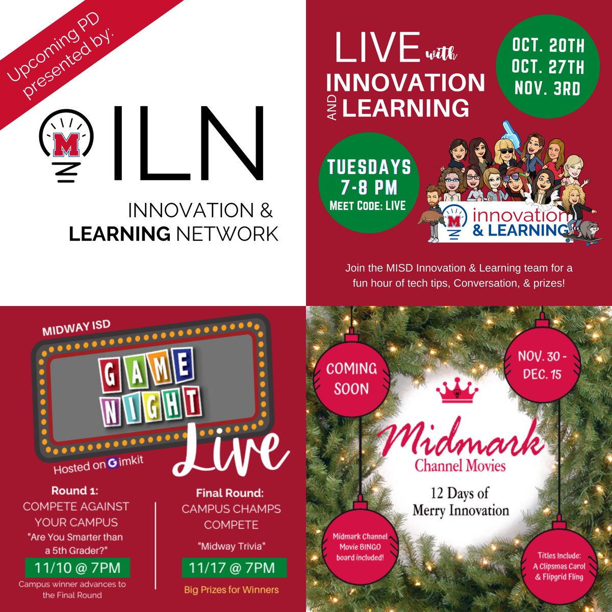 Mark your calendars <a href="/MidwayISD/">Midway ISD</a> ... <a href="/MidwayInnovate/">MidwayInnovate</a> is bringing the fun this fall!!!