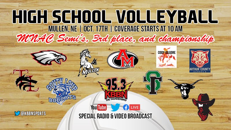 The MNAC conference has announced that fans will not be allowed at any of the volleyball action later this week.

We will use video and radio to make sure you don't miss a thing. Radio only Thursday, video of all matches on Saturday (enhanced by our announcers!) #nebpreps