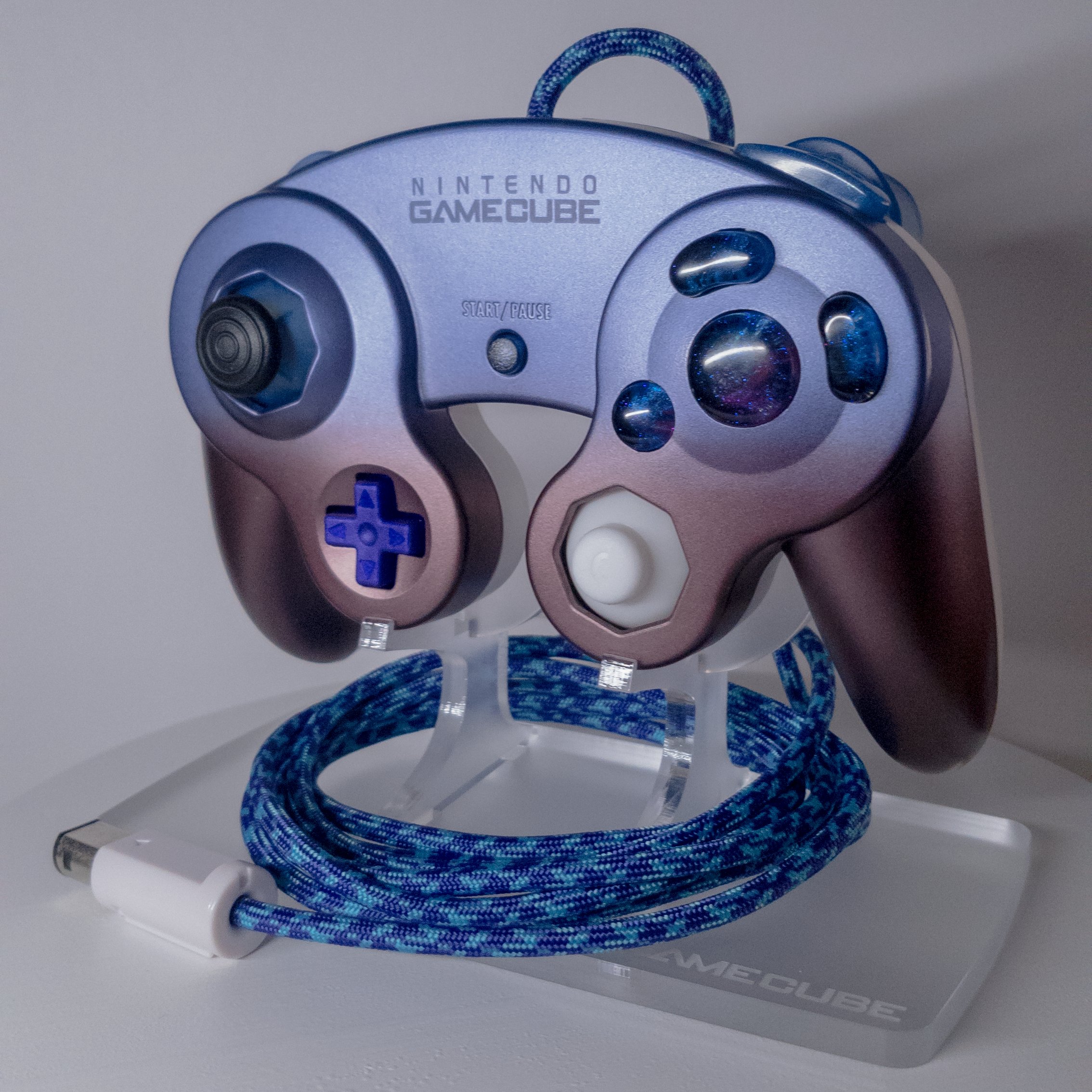 Blue/White GameCube Sticks and Triggers Set