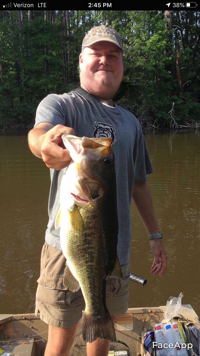 glad the weather warmed up today. was able to get on a biggun.