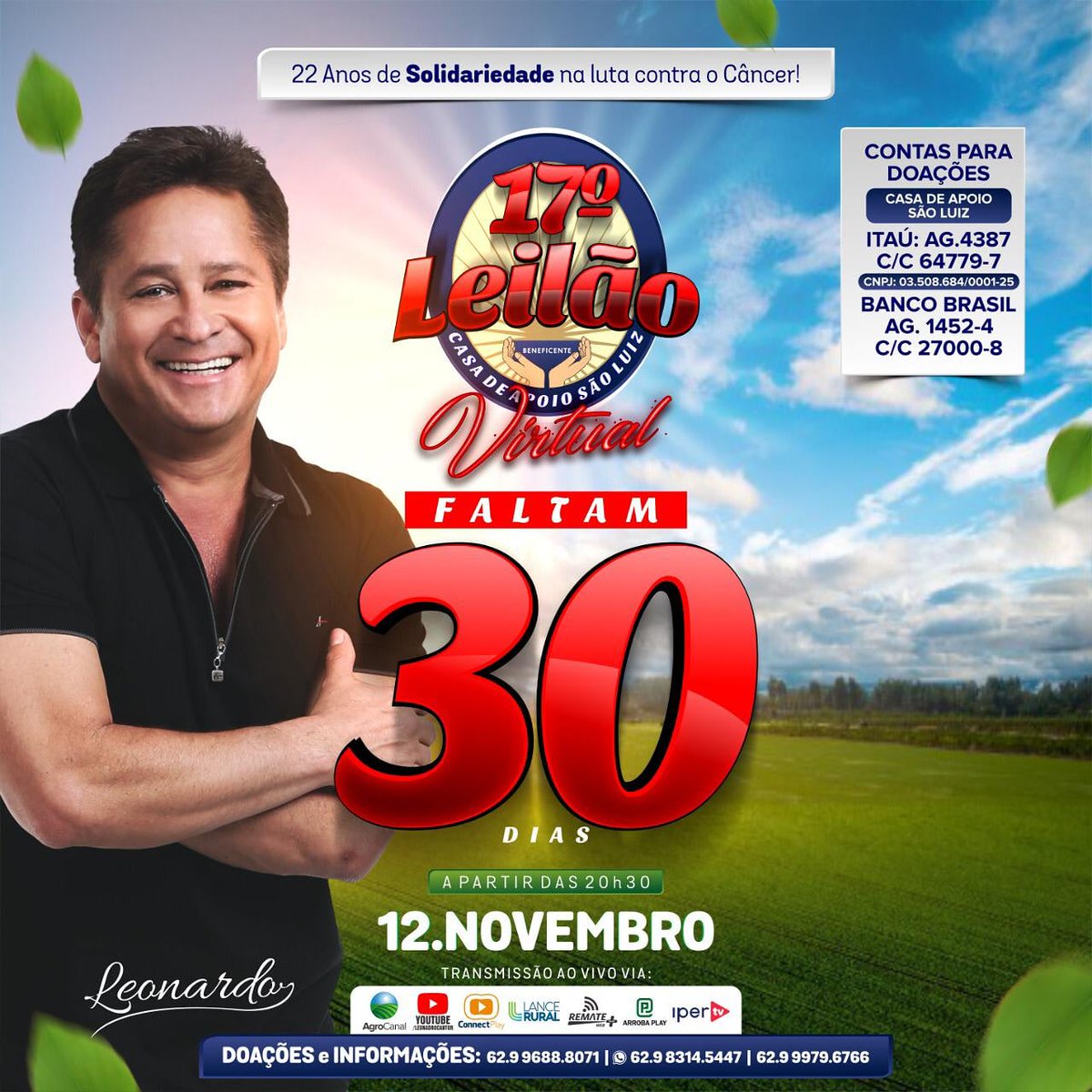 AdolphoQuaresma's tweet image. Venha ser um parceiro do leilão do bem da #casadeapoiosaoluiz contamos com seu apoio juntos somos mais fortes .
#leiloadobem #casadeapoiosaoluis