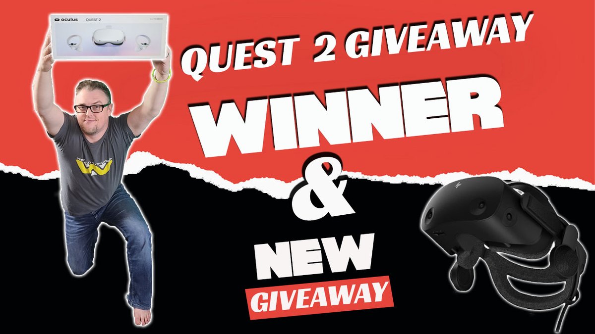Hey Guys, Gave away a #Quest2 today and it was so much fun that i'm doing AGAIN! 

Win a HP Reverb G2, a Quest 2 or a PSVR......details in the video below.

youtu.be/la4yFjyO41M
