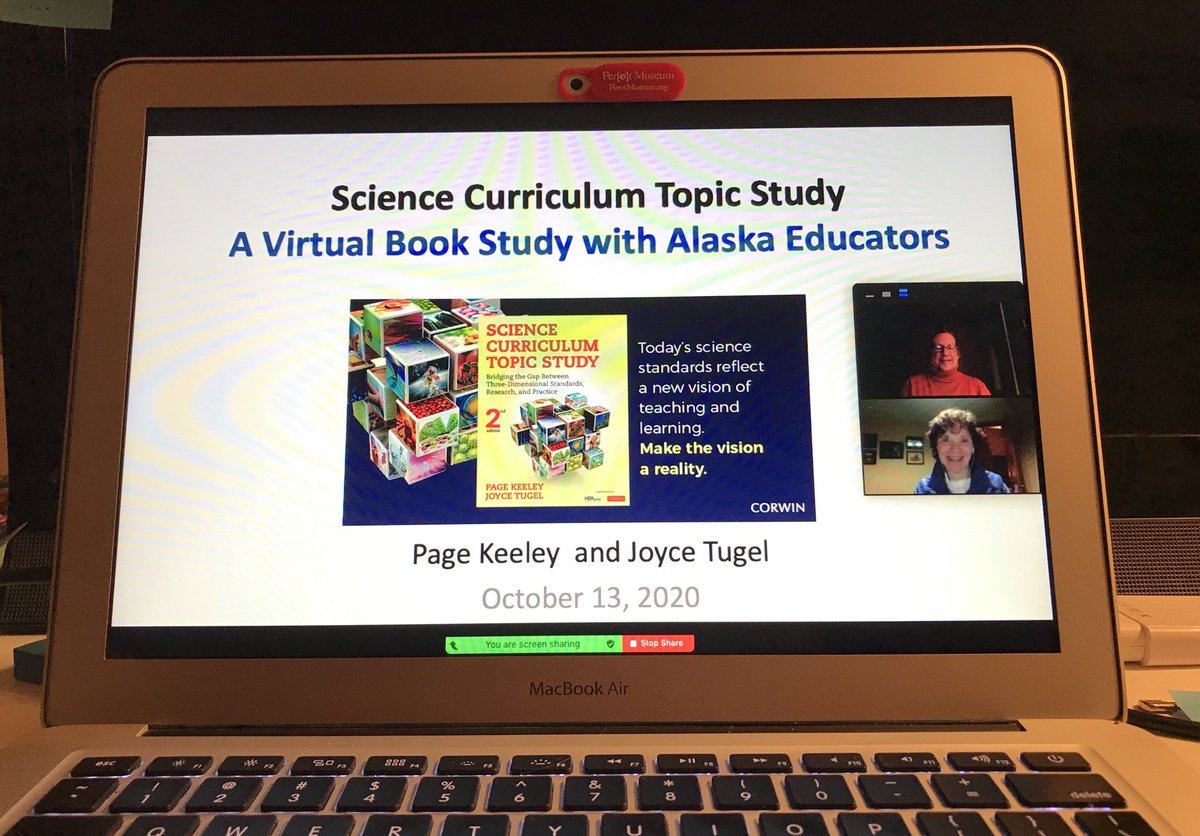 susanpagekeeley's tweet photo. Joyce Tugel & I are ready to Zoom with Alaska science educators tonight! #alaskateachers #alaskascience #NSTA #NGSS https://t.co/YZz781n0gC
