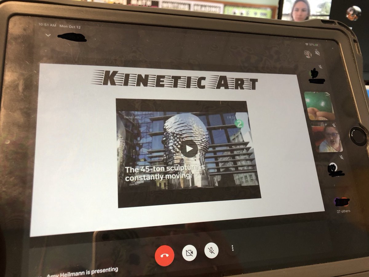 mrsbrown_RES's tweet photo. Thank you @RESArt_Heilmann for such a cool lesson on Kinetic art! Ss watched videos, learned about the history of kinetic art, and made a piece themselves! @lpatrick_RES #artintegration #engagement #virtuallearning https://t.co/5fXCry3n3E