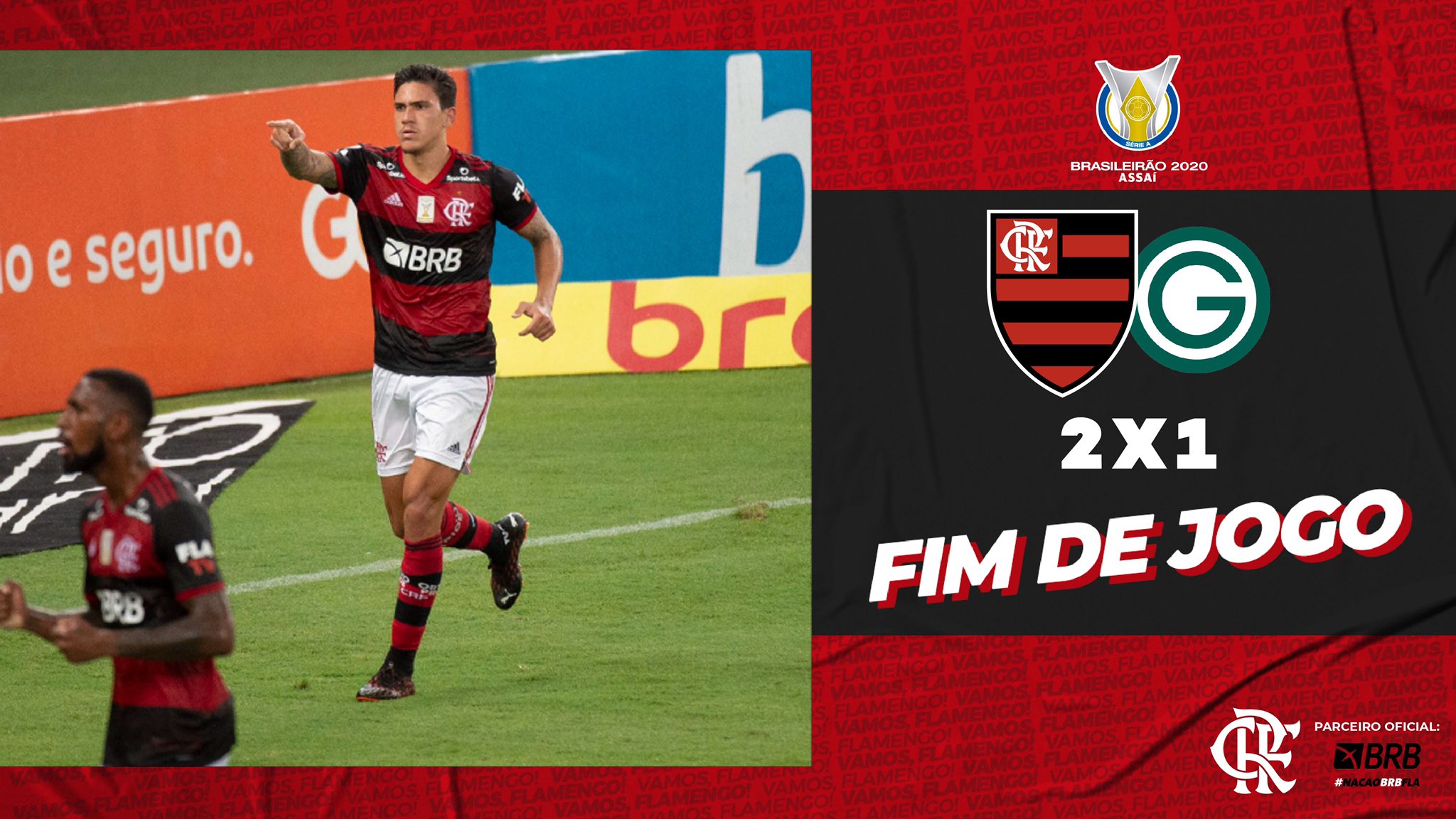 Flamengo on X: Fim de jogo no Maracanã! O Flamengo vence o Goiás por 1 a 0  com gol de Pedro, pelo Campeonato Brasileiro! #CRF #VamosFlamengo   / X