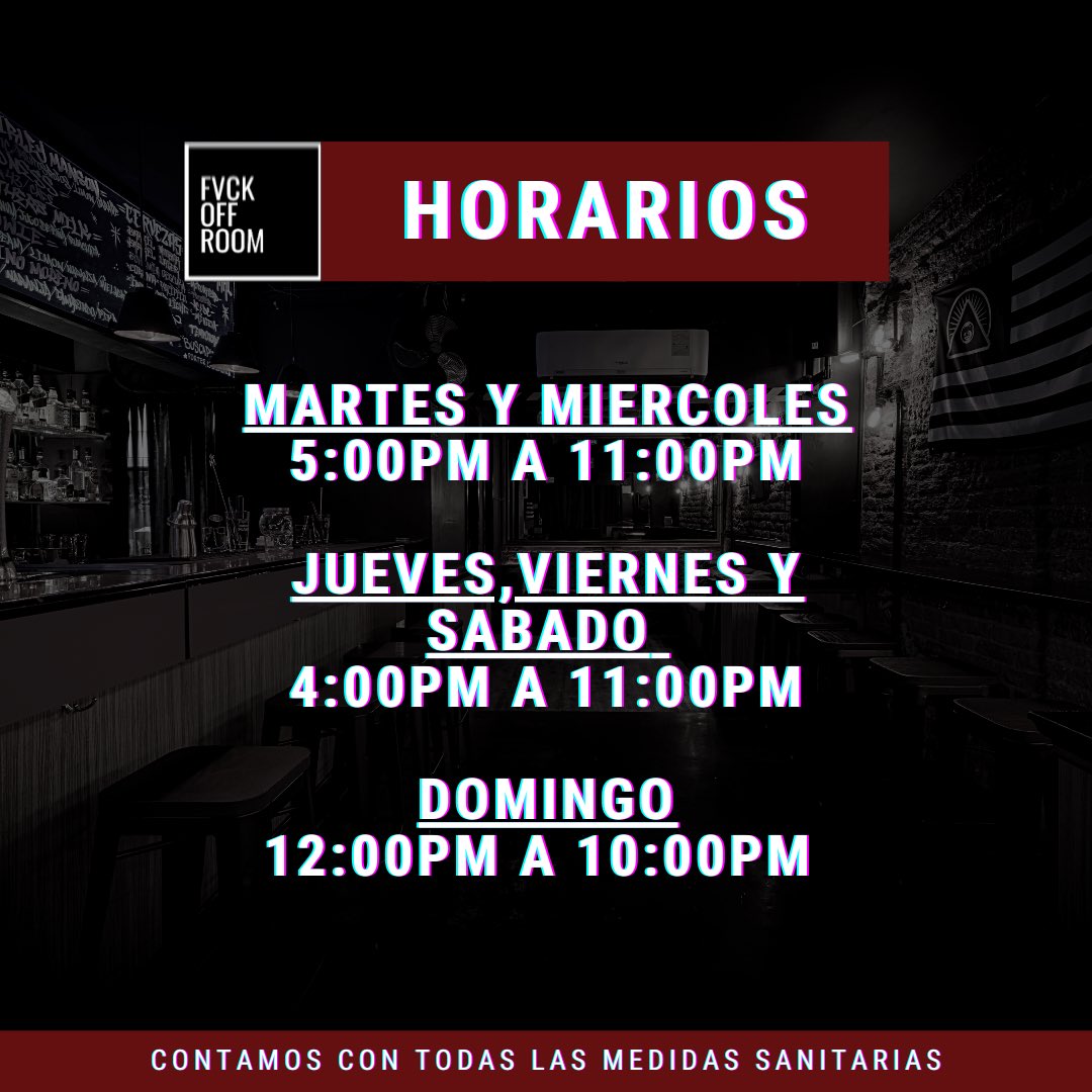 Nuestros Horarios 🔥🔥🔥