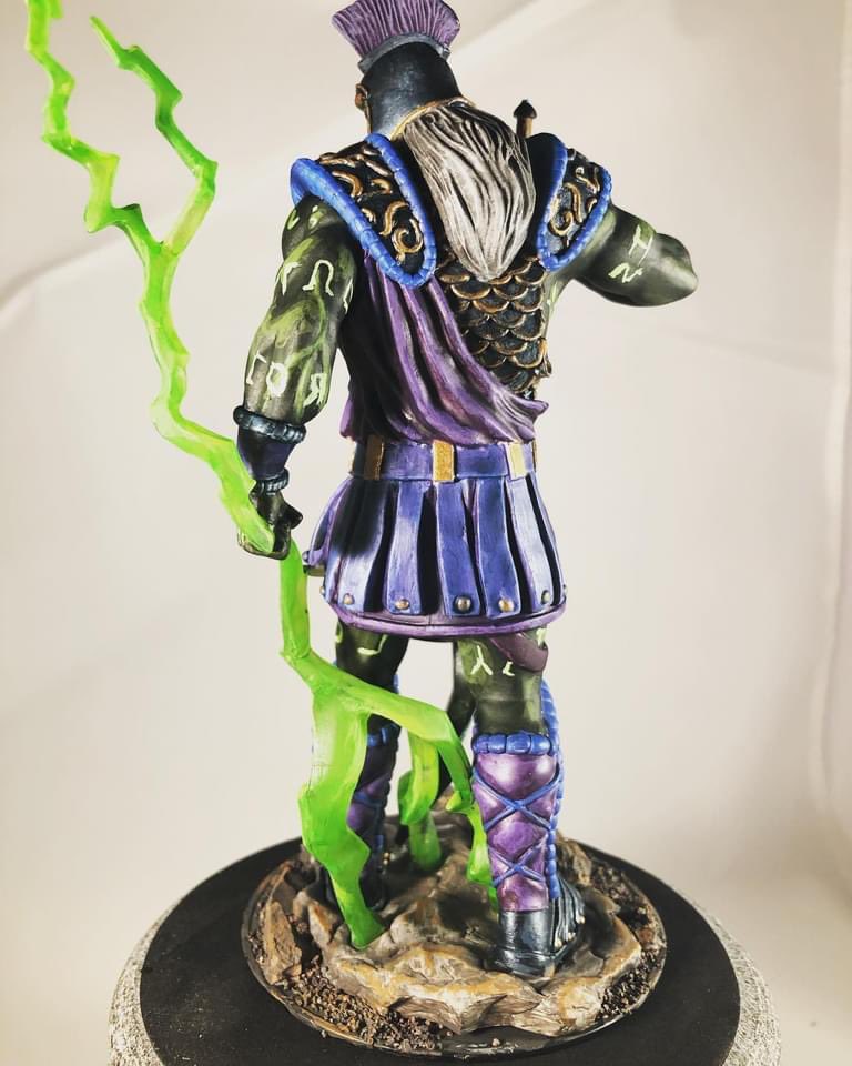 PhoenixDownRPG's tweet photo. #Paintingminiatures is always a fun way to let the craziness of the world fade and allows a bit of artistic freedom. Check out this @wizkidsgames #stormgiant “miniature” that we converted into a #koboldpress void giant.
#happylilminis #creaturecodex #dnd #dnd5e #dndminiatures https://t.co/2qMdWAUp9r