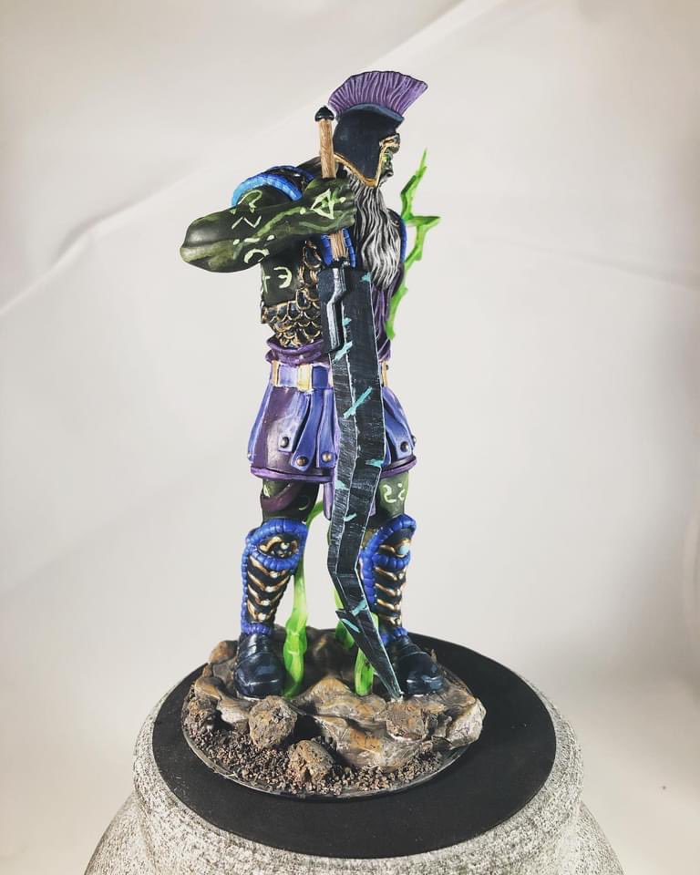 PhoenixDownRPG's tweet photo. #Paintingminiatures is always a fun way to let the craziness of the world fade and allows a bit of artistic freedom. Check out this @wizkidsgames #stormgiant “miniature” that we converted into a #koboldpress void giant.
#happylilminis #creaturecodex #dnd #dnd5e #dndminiatures https://t.co/2qMdWAUp9r