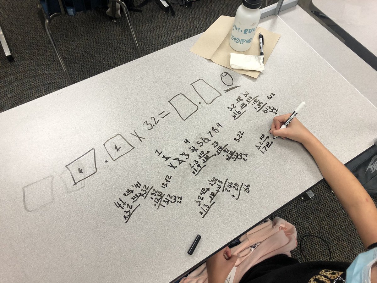 Bobcat5703's tweet photo. My students loved working on an @openmiddle problem today. So much engagement with one problem!  @StrongBobcats #pisdlearns https://t.co/rZTp3CfaN6