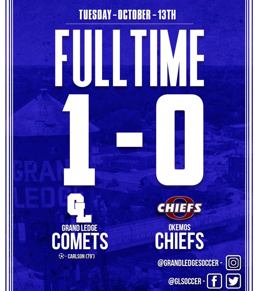 Grand Ledge Soccer (@glsoccer) on Twitter photo 80’ | Fulltime!!!! COMETS WIN!!!!
Comets 1-0 <a href="/vivamaroon/">Okemos Boys Soccer</a>
Anther miracle finish for the comets!! This time it’s Carlson with the miracle finish!!
#GOComets | #GLFamily 80’ | Fulltime!!!! COMETS WIN!!!!
Comets 1-0 <a href="/vivamaroon/">Okemos Boys Soccer</a>
Anther miracle finish for the comets!! This time it’s Carlson with the miracle finish!!
#GOComets | #GLFamily