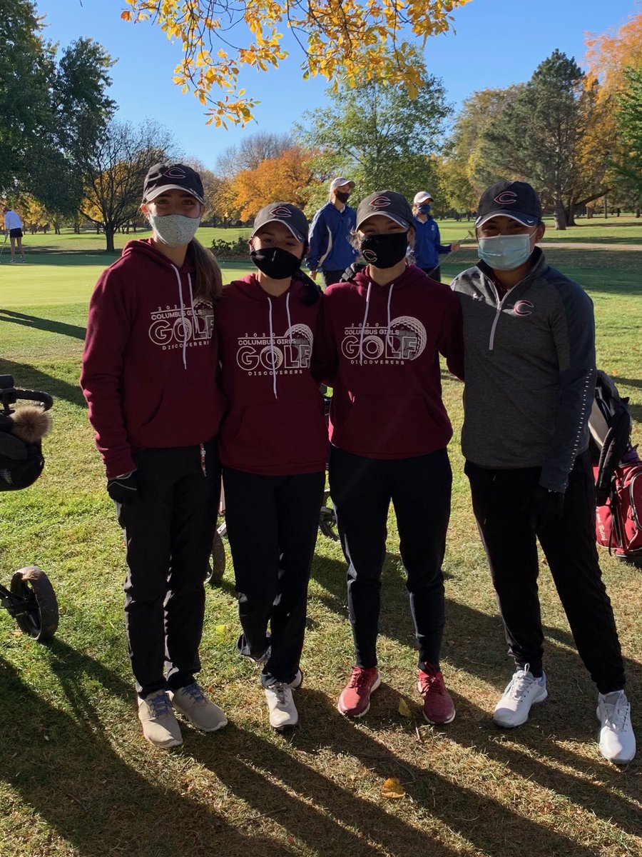 tkwapnioski's tweet photo. Congrats to the @DiscovererWay @DiscovererGolf Team today at State Golf #Lasso finished 15th 🏅#Hughes 30th, #Spiegel 52nd, and #Massman #59. Proud of these ladies and looking forward to next golf season. https://t.co/EI3nZqw5uF