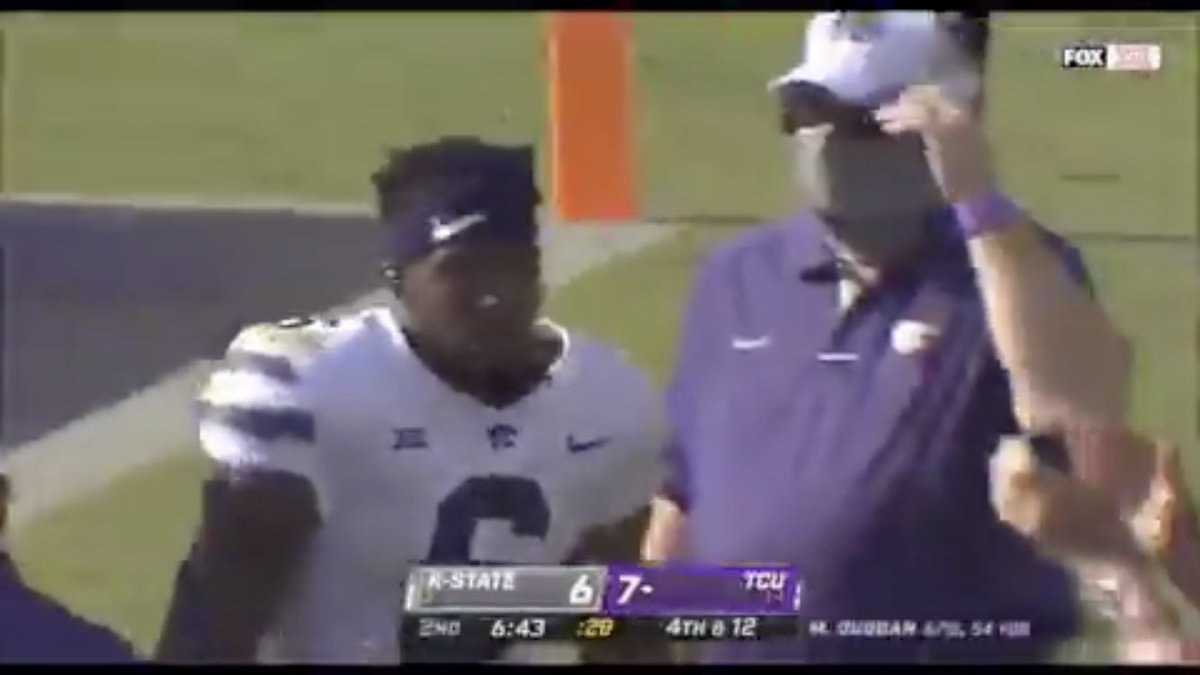 BillWilliams63's tweet photo. Rewatching highlights from the game last Saturday...not positive but we may have a @ChilidogMattW sighting. #whoisthatmaskedman https://t.co/Hij4eFJrVi
