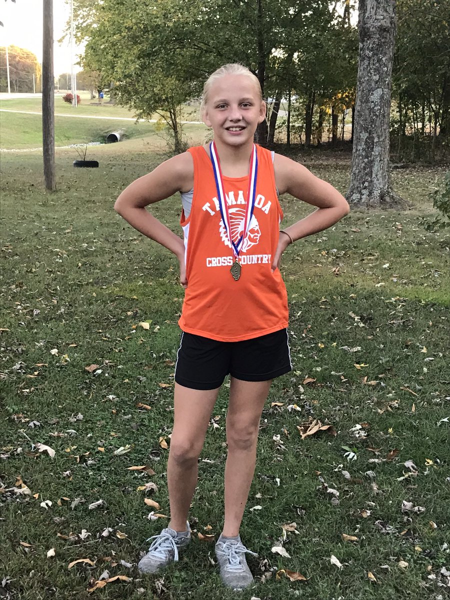 TGStribepride's tweet photo. Congrats to Love on her 4th place finish at the SIJHSAA regional cross country meet. Her time qualifies her to run at state on Oct. 23 at the DQ fairgrounds. #tribepride https://t.co/IHWumD2QqK