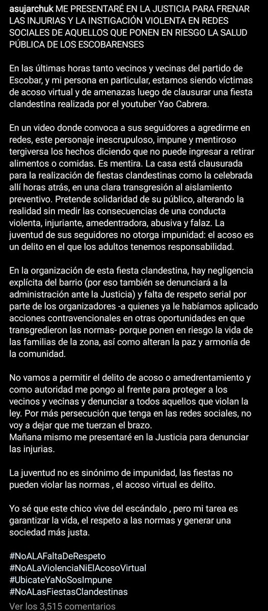 leangdz's tweet photo. El intendente de Escobar va a la guerra contra Yao Cabrera. SI PUDIERA LO VOTARÍA SEÑOR. ENHORABUENA https://t.co/LgA1BzK07Q