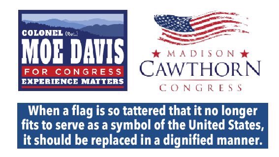 muh_thoughts's tweet photo. @ColMorrisDavis I like candidates who respect the flag. #VoteForMoe https://t.co/Ny0SSl5kaa