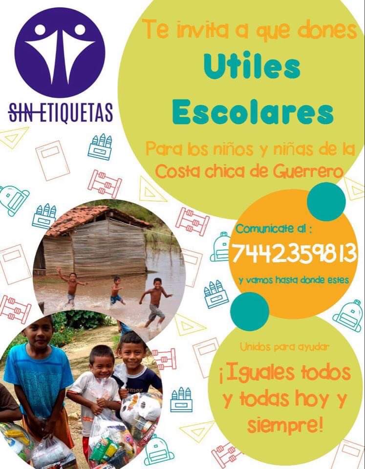 ¡Tú ayuda es importante! ❤️🙏🏽🙌🏽 Recibimos ropa en buen estado y despensa. #Acapulco #Guerrero. <a href="/SinEtiquetasGro/">SIN ETIQUETAS</a>