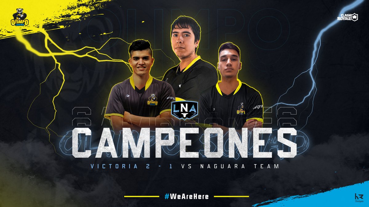 Olimpo Squad⚡️ (@olimposquad) on Twitter photo #CR | CAMPEONES
Nuestros Dioses vencen a la parvada de <a href="/NaguaraTeam/">TEAM NAGUARA</a> con un resultado final de 2-1 a nuestro favor logrando traer la copa de la <a href="/OficialLNA/">Liga Nacional Argentina</a> al Olimpo.
#WeAreHere #GoOS #CR | CAMPEONES
Nuestros Dioses vencen a la parvada de <a href="/NaguaraTeam/">TEAM NAGUARA</a> con un resultado final de 2-1 a nuestro favor logrando traer la copa de la <a href="/OficialLNA/">Liga Nacional Argentina</a> al Olimpo.
#WeAreHere #GoOS