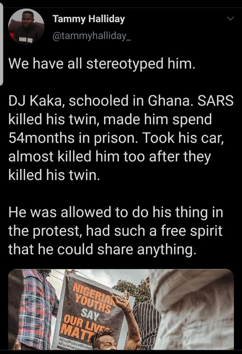Naija_PR's tweet photo. He's a very strong man. We wish him all the best🙏

#EndPoliceBrutalityinNigeria 
#EndSWAT https://t.co/TKCPWSbc5J