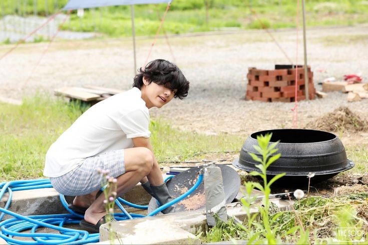 happily washing the dishes