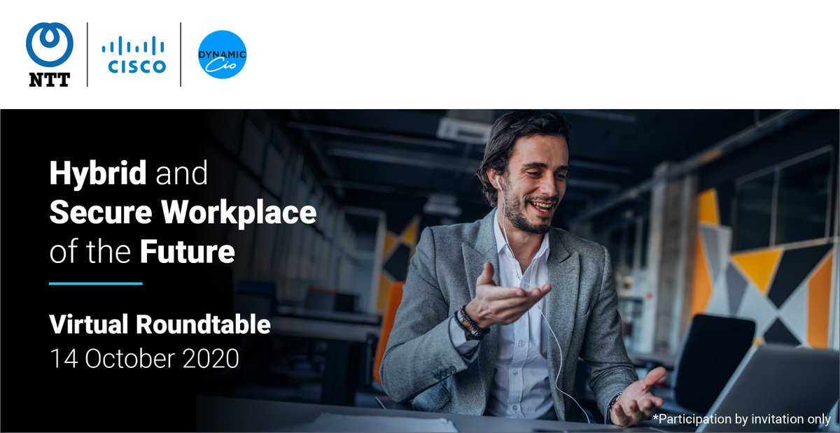 nttdata_inc's tweet photo. Our experts and industry leaders will discuss how to fulfil the needs for end-to-end solutions that are secure by design and facilitate seamless working. Stay tuned for more. @dynamicCIO @rneelmani @cisco_in  #NTTLtdIndia #VirtualRoundTable https://t.co/kSLwSMS4kz
