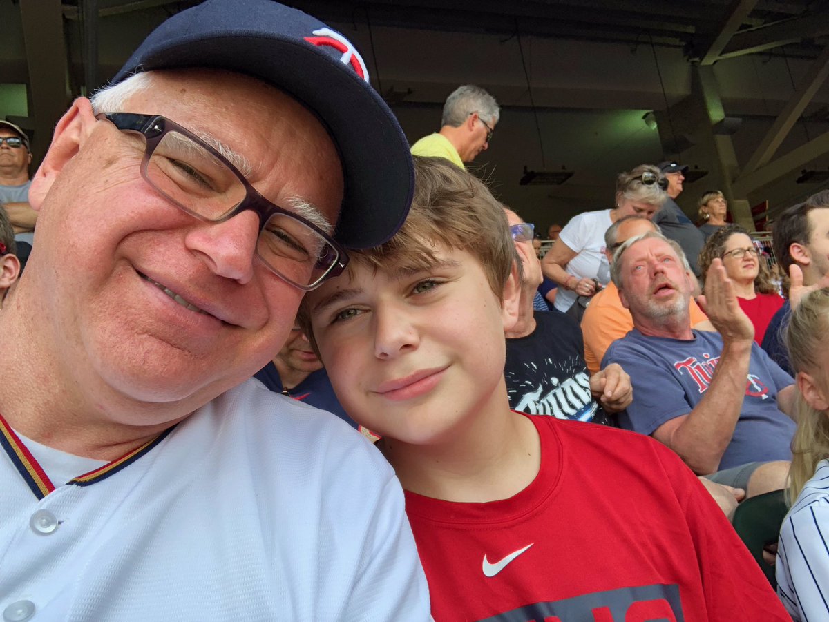 GovTimWalz's tweet image. Happy 14th Birthday to our son Gus! We love you so much even if it embarrasses you!