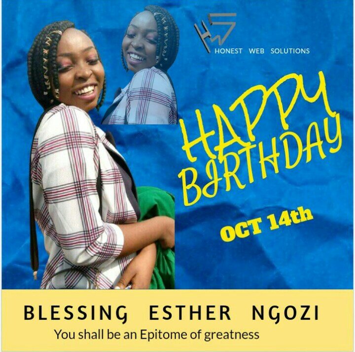 _HWSolutions's tweet photo. Happy birthday to you miss Blessing #birthdayart #birthday #HonestWebSolutions #HWSDesigns #graphicdesigner #logodesigner #onlinemarketing #developer #design #needgraphicdesigner #photoshop #graphicdesign #needoverlay #needheader #needbanner #logo #designinspiration https://t.co/rzmFlMuysh