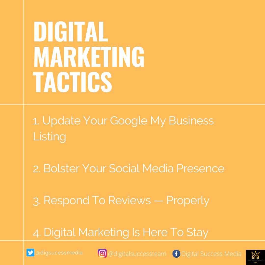 digsuccessmedia's tweet photo. Digital Marketing Tactics All Businesses Should Use
Click this link for more info: https://t.co/VfNvAjElIl
#digitalmarketing #digitaltransformation #advertising #strategies #tactics #webdevelopment #webdesign #socialengagement #socialads #mobileaddevelopment https://t.co/kJ3RZFZJOK