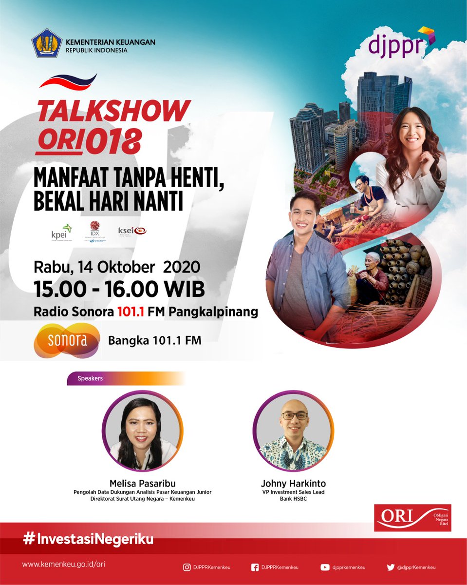 DJPPRkemenkeu's tweet photo. Selamat pagi #rekansDJPPR, sudah siap mengawali hari?
pendengar setia radio jangan berkecil hati ya, DJPPR juga hadir di radio-radio untuk menyebarkan informasi soal #ORI018 lho simak yuk!
#IniUntukKita
#InvestasiNegeriku
#ManfaatTanpaHentiBekalHariNanti https://t.co/XMiUr2v2SU