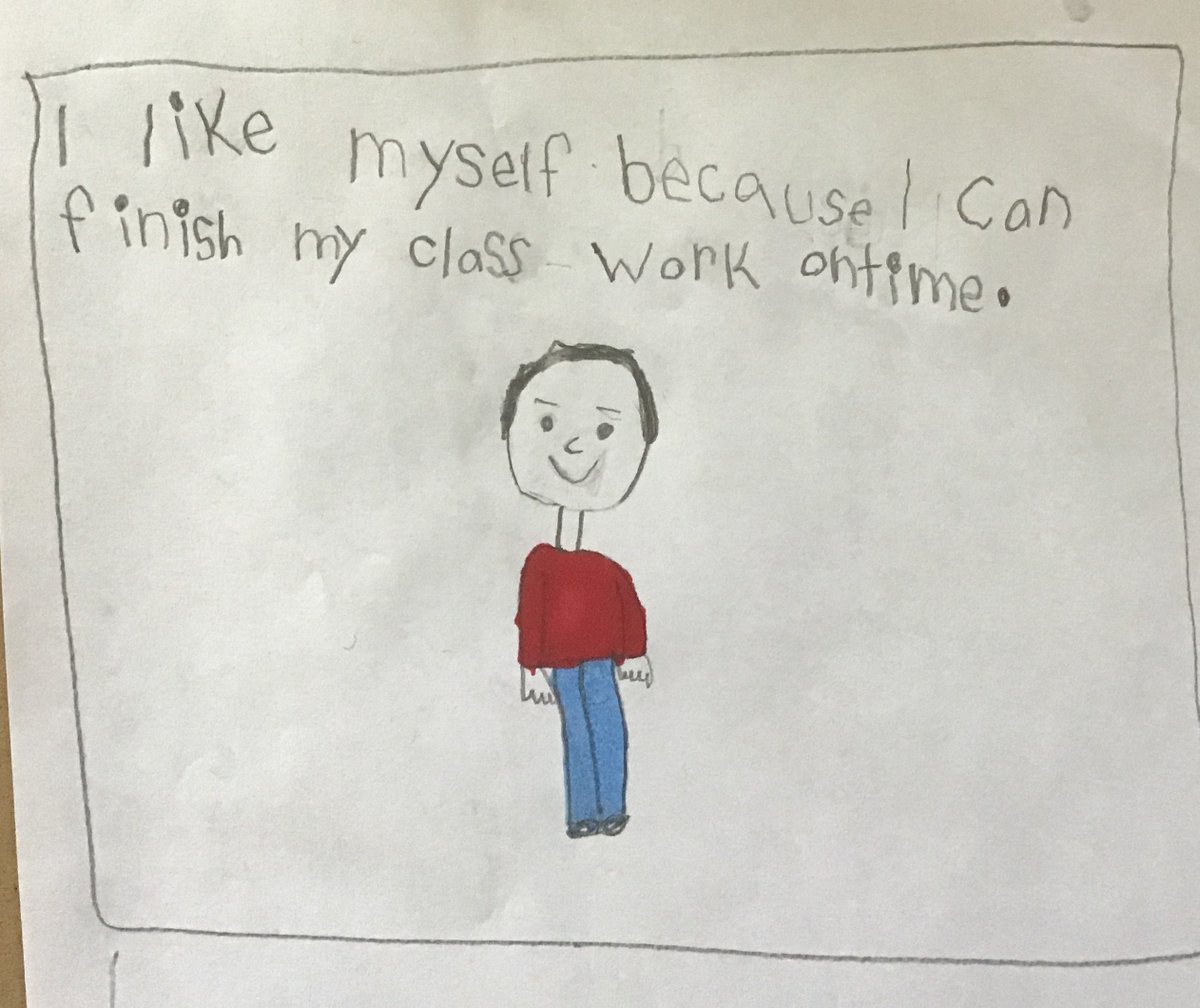 MsDMedeiros's tweet photo. The first 2 weeks of Virtual Gr.1 have flown by! We have been focused on setting up routines, learning about each other, and building our classroom community. Last week we read the book I Like Myself and reflected on the reasons that we like ourselves.💕@LC1_TDSB https://t.co/fhTyYO16pb
