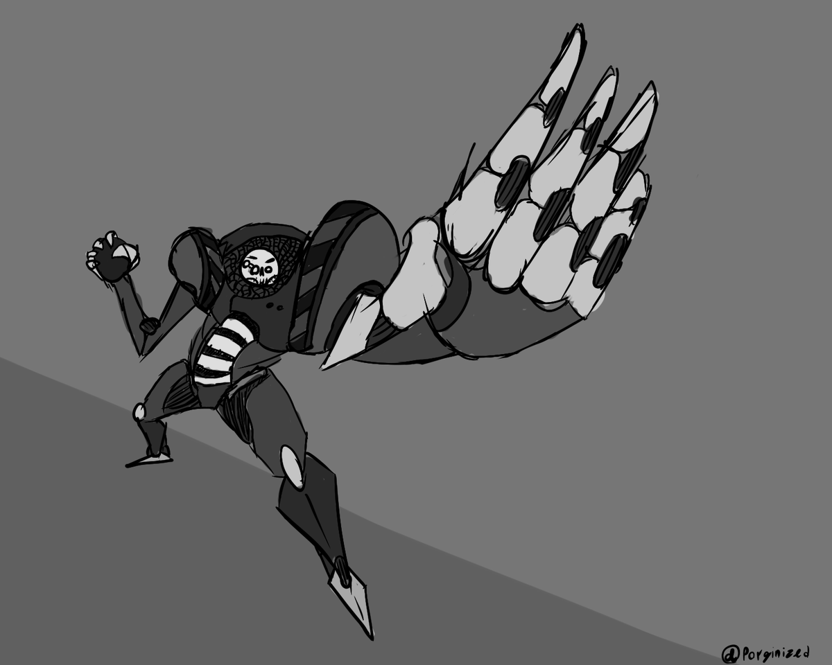 porginized's tweet photo. ok im little late but. . . 
Day 9 - "throw"
#Inktober #inktober2020 https://t.co/BmFbAszlKS