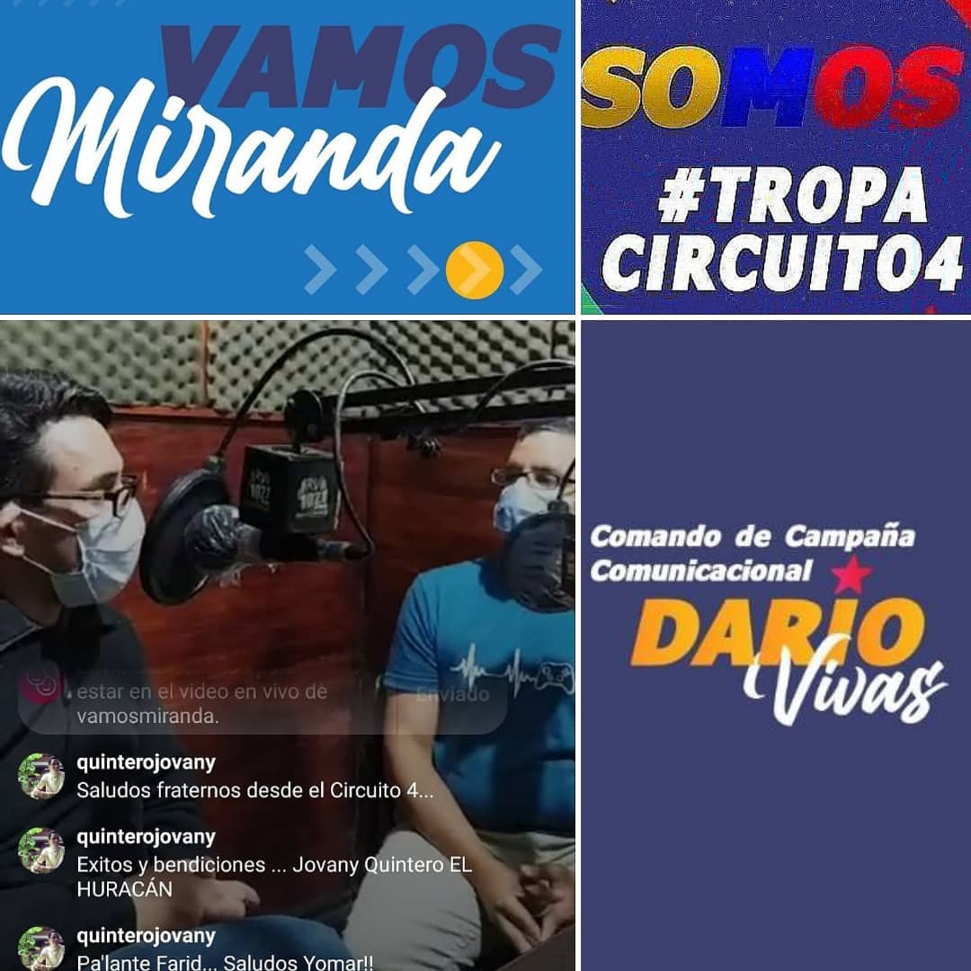 Trapichito_Informa (@trapichitoinfo1) on Twitter photo Saludo el inicio del Programa 📻 #vamosmiranda conducido por <a href="/yomarmelendez/">Yomar Meléndez</a>.
Un espacio que aporta a la comunicación y al #debate para el rescate de la #AN.
#hoy compartió cabina con el Jefe del #CcDarioVivas en #Miranda <a href="/farith15/">Farith Fraija</a>
@TCircuito4 <a href="/NicolasMaduro/">Nicolás Maduro</a>
#TropaCircuito4 Saludo el inicio del Programa 📻 #vamosmiranda conducido por <a href="/yomarmelendez/">Yomar Meléndez</a>.
Un espacio que aporta a la comunicación y al #debate para el rescate de la #AN.
#hoy compartió cabina con el Jefe del #CcDarioVivas en #Miranda <a href="/farith15/">Farith Fraija</a>
@TCircuito4 <a href="/NicolasMaduro/">Nicolás Maduro</a>
#TropaCircuito4