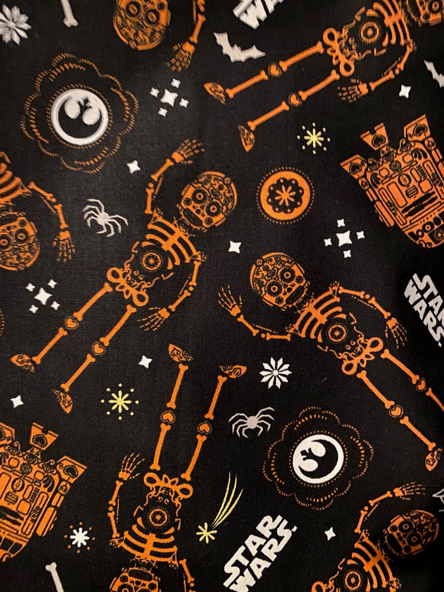 Order by the 23rd to ensure you are ready for Halloween! #etsy shop: Star Wars Halloween Print Face Mask Adult + Child etsy.me/34Qgx0W #black #orange #elastic  #pleated #facemask #disneyfacemask #adultfacemask #childfacemask #halloweenfacemask #starwarsmask