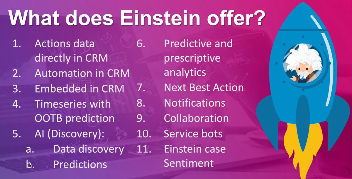 MarkTossell's tweet image. What does Einstein offer your business? #TableauCRM