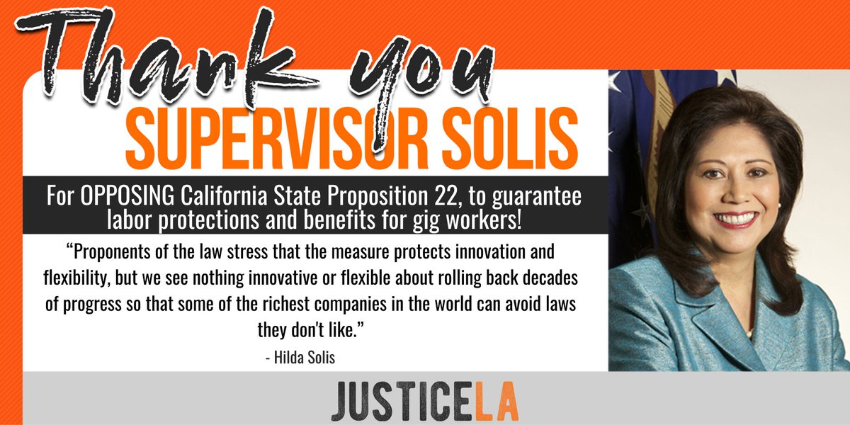 JusticeLANow's tweet photo. ✅ Thank you @hildasolis for leading on this motion and @sheilakuehl @supjanicehahn and @mridleythomas for standing up for the rights of workers in opposition to Proposition 22!
#CareFirst #WorkersRights #PeopleOverProfits #ProtectDriversNotCEOs #JusticeLA https://t.co/MlLEFNHaFe