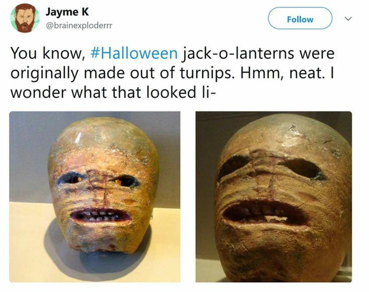 SlappedHam's tweet photo. Dear god no! 😲🎃 https://t.co/z6rdvVDa5s