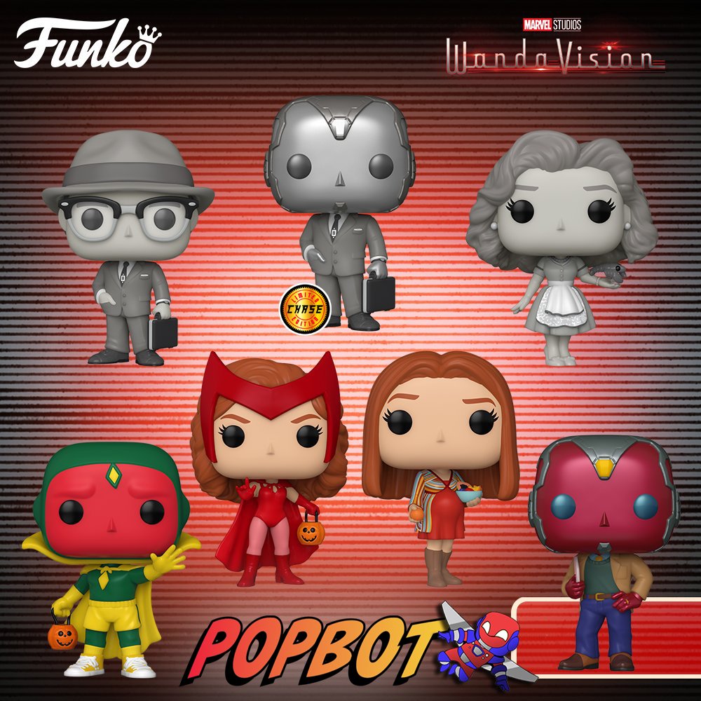 hellopopbot's tweet image. COMING SOON - WandaVision Pop! Vinyl. Due for release in late-November!

Pre-orders are open now (and recommended) for all items and chase boxes: ow.ly/zPuZ50BRPdr