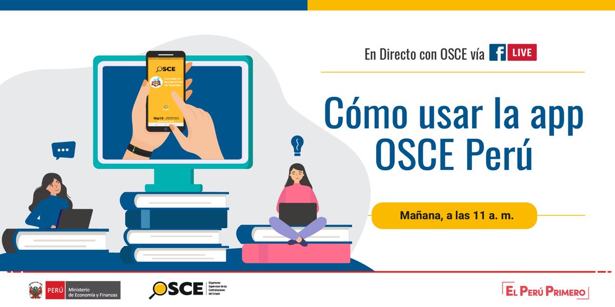 OECEPeru's tweet image. 📢Mañana #EnDirectoConOSCE:
¡Aprenderemos a encontrar Oportunidades de negocio de bienes, servicios y obras para expandir las ventas al Estado con la #AppOSCEPerú!

📲Descárgala y conviértete en proveedor del Estado:
-iOS: apple.co/30bheAJ
-Android: bit.ly/3jUavTR