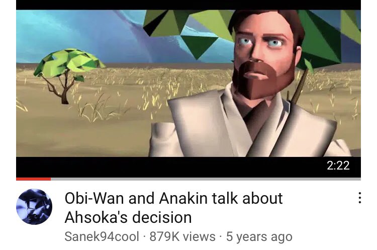 Anakin & Obi-Wan talk about Ahsoka’s decision— In an unfinished Clone Wars episode, there was a scene where the duo talk about Ahsoka leaving and it was rather emotional. But with TCW having ended, the only chance to really see it would be as a flashback in Kenobi.