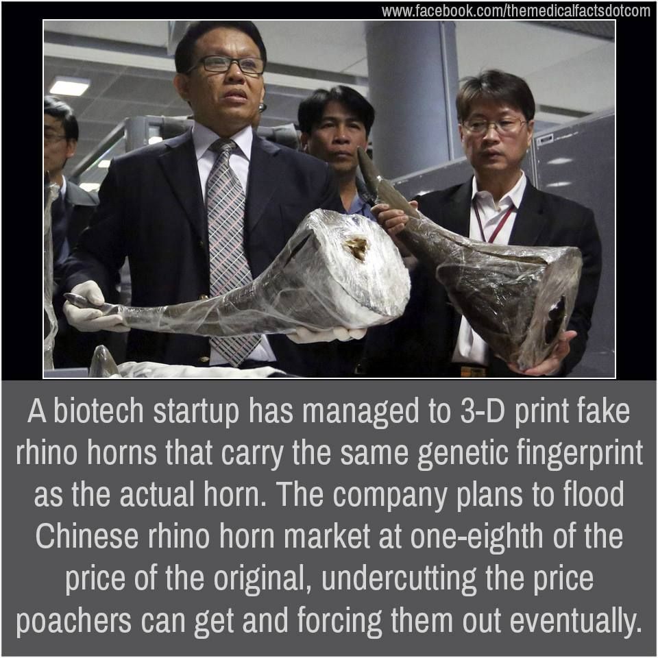 Hmm... Could 3-D printing possibly lead to the demise of poaching?