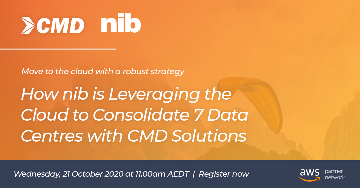 CMD Solutions (@_runcmd) on Twitter photo Rapidly move to the cloud! Sign up for our webinar and discover how CMD helped @nibhealthfunds cut their #DevOps cycle from five days to one hour on <a href="/AWSCloudANZ/">AWS Cloud ANZ</a>
Register → bit.ly/3dmKhqa Rapidly move to the cloud! Sign up for our webinar and discover how CMD helped @nibhealthfunds cut their #DevOps cycle from five days to one hour on <a href="/AWSCloudANZ/">AWS Cloud ANZ</a>
Register → bit.ly/3dmKhqa