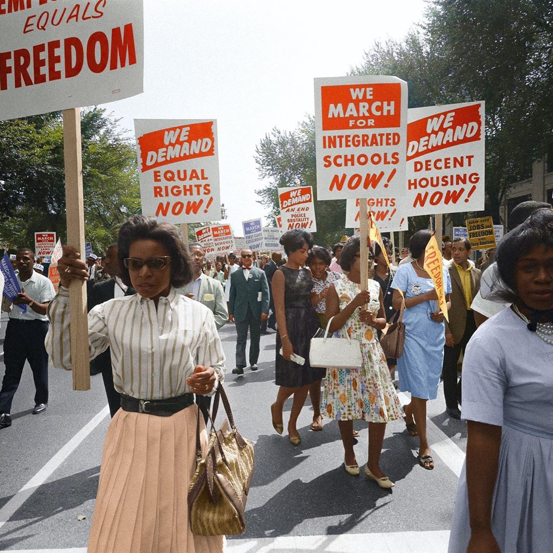 4ourPeople_'s tweet photo. Civil rights movement in color https://t.co/gukNNnW5ZI