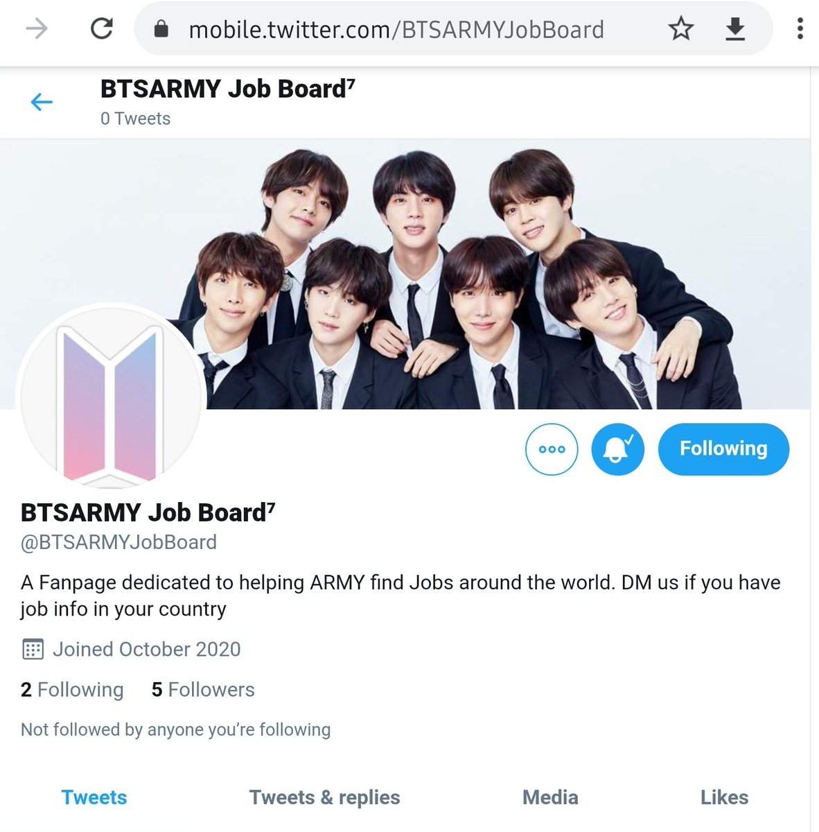 New  #BTSARMY Job Board is Open for Business! HR ARMY, DM your jobs there! Job Seeker ARMY, park yourself there!It's a no brainer but don't share your personal information in public! Let's get hired!  -  @BTSARMYJobBoard