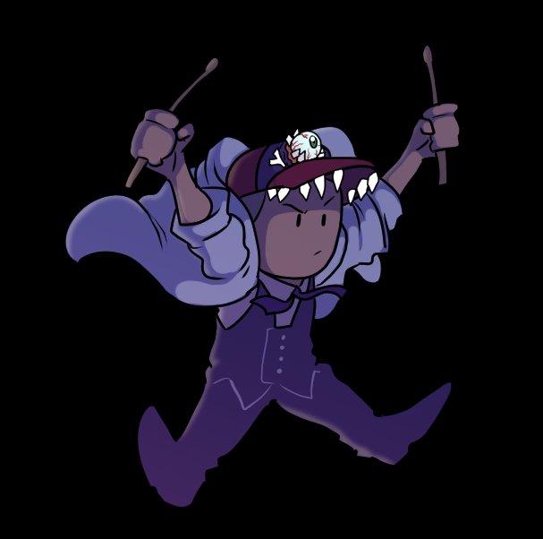 The Revival of <a href="/Rekcahdam/">./rekcahdam</a> calls for a new look, and a slick partner/hat.

#illustration #characterart #commissionart #blackcharacters #ClipStudioPaint #manga #comics #sketchfro　#漫画