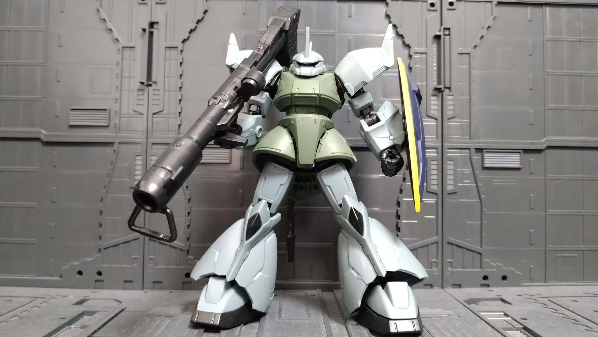がいさつ Gaisatsu Gフレーム ゲルググにドムのジャイアントバズ持たせてみたら イケメン過ぎてやべぇ