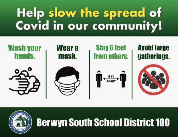 BerwynSouth100's tweet photo. Help slow the spread of Covid in our community

Ayude a disminuir la propagación de Covid en nuestra comunidad 

#stayhealthy #slowthespread #allinillinois https://t.co/b6aYB9uboi