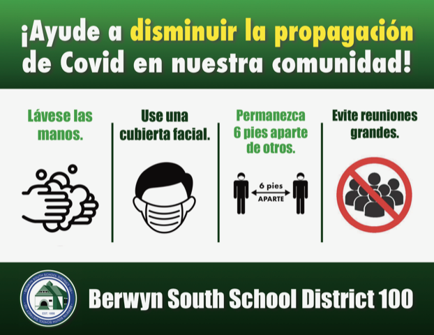 BerwynSouth100's tweet photo. Help slow the spread of Covid in our community

Ayude a disminuir la propagación de Covid en nuestra comunidad 

#stayhealthy #slowthespread #allinillinois https://t.co/b6aYB9uboi