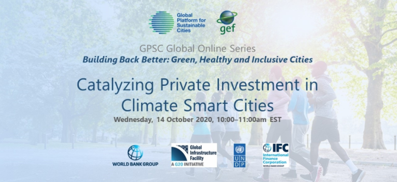 bbuchner13's tweet photo. Join me tomorrow at 10am ET at the @WBG_Cities and @UNDPClimate Global Platform for Sustainable Cities Online Series: Catalyzing Private Investment in Climate Smart Cities #Invest4Climate Register here: https://t.co/AfkM5dYGdn https://t.co/CHXpMOcZW0