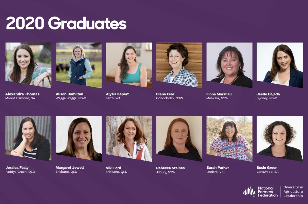 NSWFarmers's tweet image. Congrats to Alison Hamilton, Diana Fear, Jaelle Bajada, Rebecca Staines and Fiona Marshall- NSW graduates of the 2020 @NationalFarmers Diversity in Agriculture Leadership Program. More info 👉bit.ly/376DhfQ