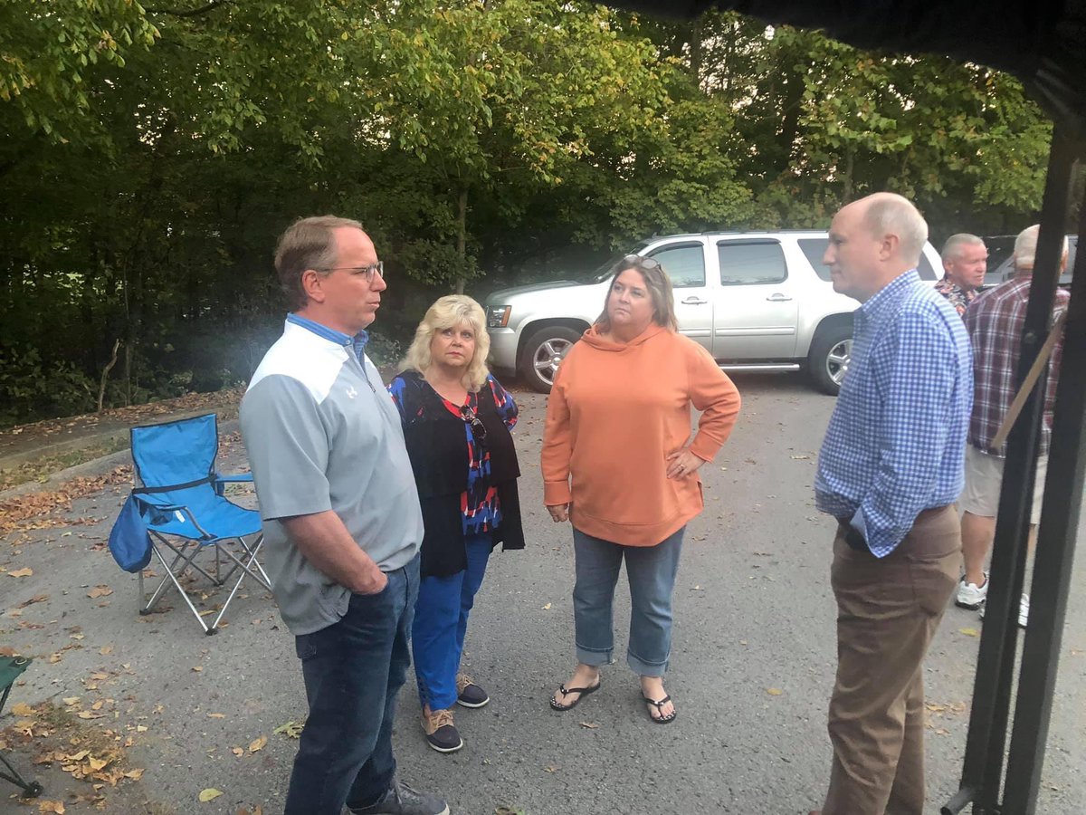 TheBellTolls68's tweet photo. Thanks to all the wonderful neighbors in Blairwood Downs for hosting a Rick Bell for Mayor meet and greet on this beautiful evening! Special thanks to Mike and Judy Cox and Medana Hemontolor!
Early voting starts tomorrow at 8 a.m.
#rickbellformayor
#VoteNovember3rd https://t.co/mzHr3ofCGe